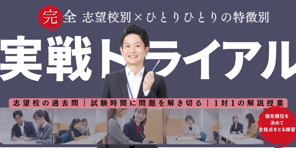 【テスト演習+個別解説】受験生特別講座『実戦トライアル』